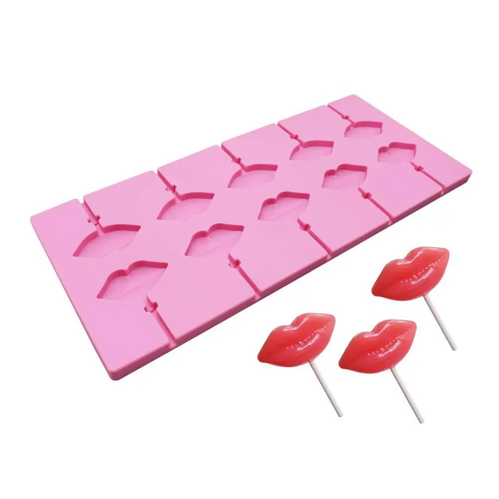 MoldFun Food Preparation Mold 10 Cavities Red Lips | Food-Grade Silicone, Easy Release - view 2
