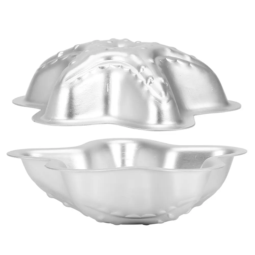 Dioche Bath Bomb Mold Set 3 Shapes | Aluminium Alloy Durable & Hygienic (Sea Star, Conch, Petal) | 2 pcs - view 7