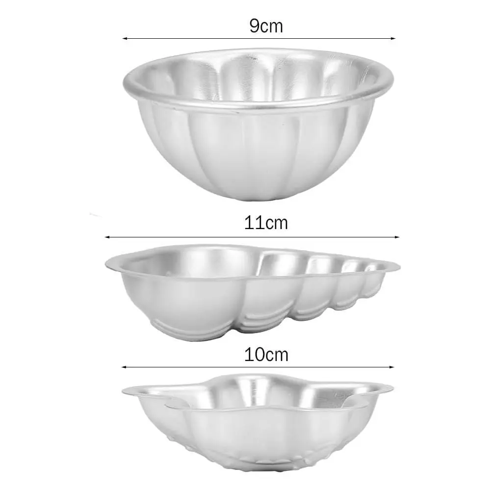 Dioche Bath Bomb Mold Set 3 Shapes | Aluminium Alloy Durable & Hygienic (Sea Star, Conch, Petal) | 2 pcs - view 4