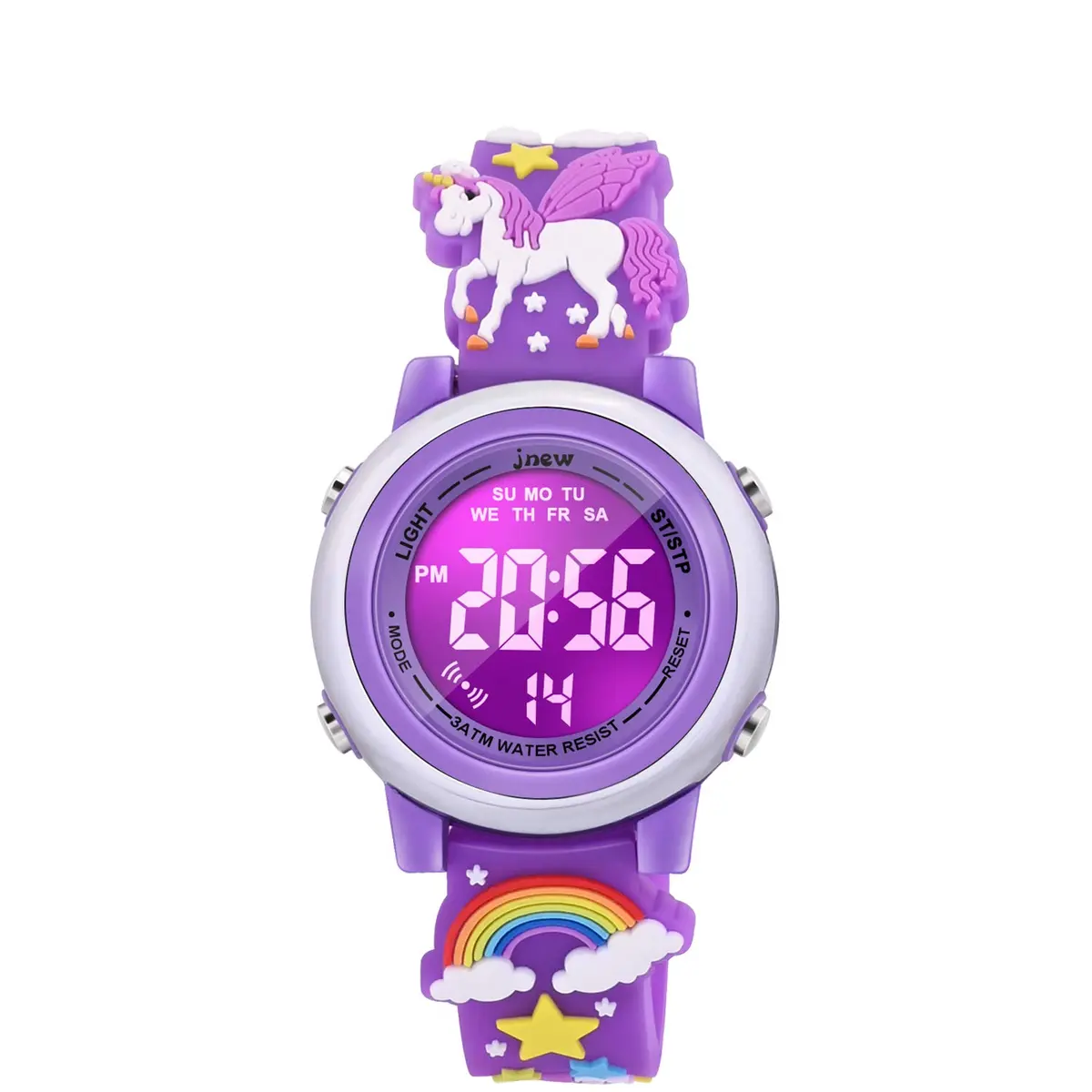 VAPCUFF Unicorn Watch for Girls Age 3-12 | 30M Waterproof Digital Toy Watch with LED Light - main product image