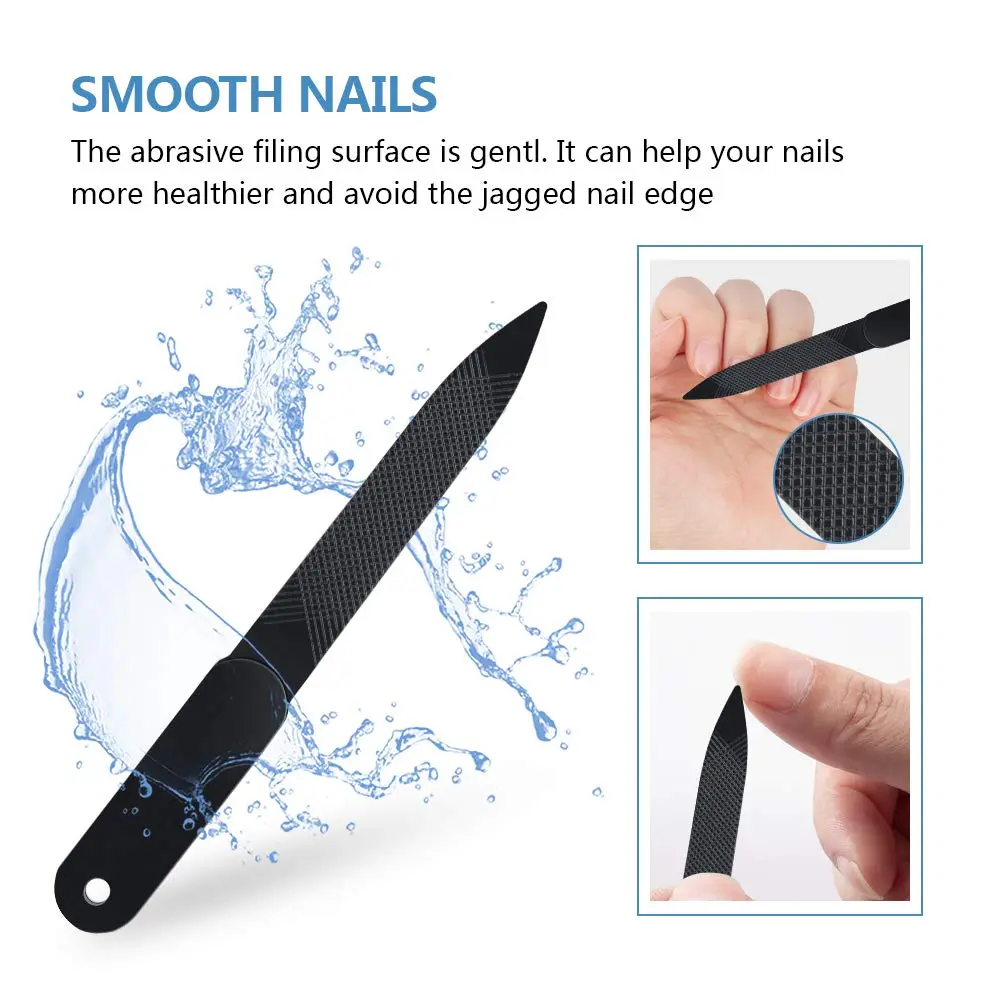 Adulahi Nail Clippers Set 3PCS | Stainless Steel, Curved Blades, Leather Case - view 4
