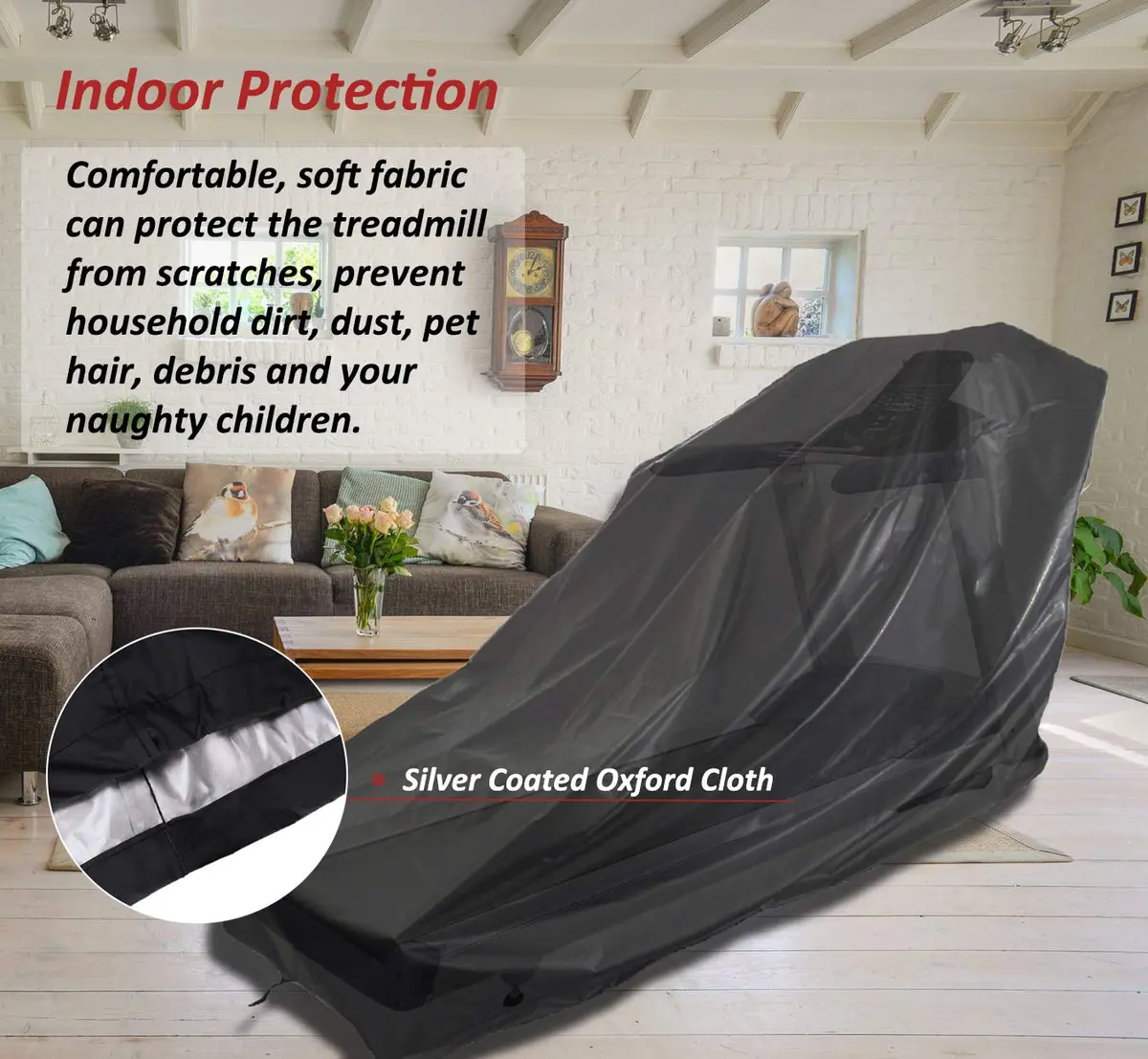 MaWGcowerd Non-Folding Treadmill Cover — 200cm x 96cm x 150cm | Waterproof Oxford Fabric for Home Gym Protection - view 6
