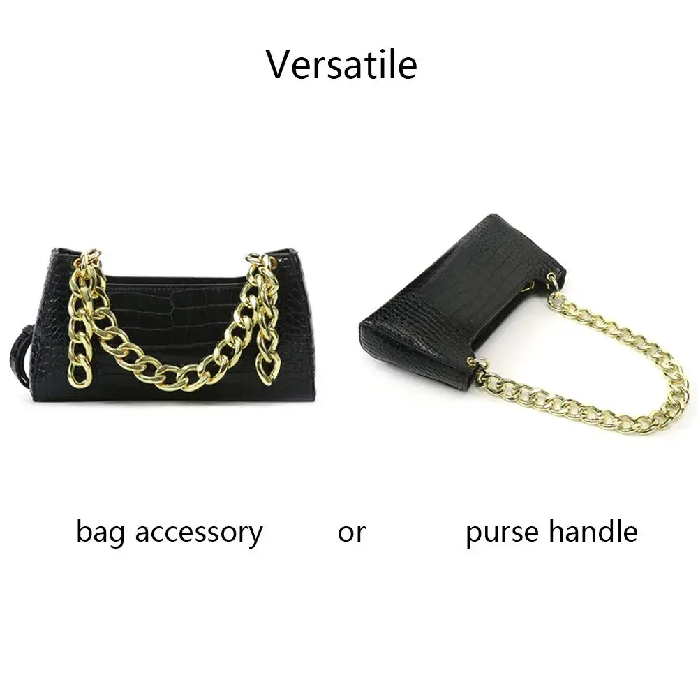 Xiazw Heavy Chunky Aluminum Metal Purse Handle Bag Chains 62cm (24.6") | Punk Design for Handbags & Crossbody Bags - view 6