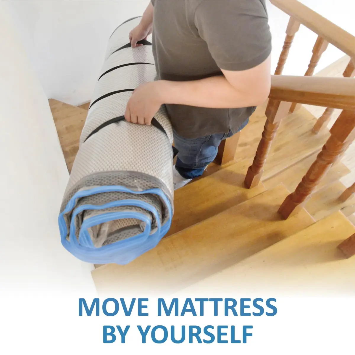 Storage Logic Mattress Vacuum Bag for Twin/Twin-XL Foam Mattresses | Compresses for Easy Moving & Storage - view 7