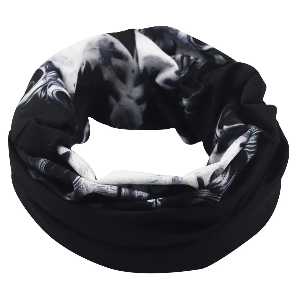 Obacle Skull Face Mask - Gray White Face Tear Lips Design for Dust, Wind & UV Protection - view 4