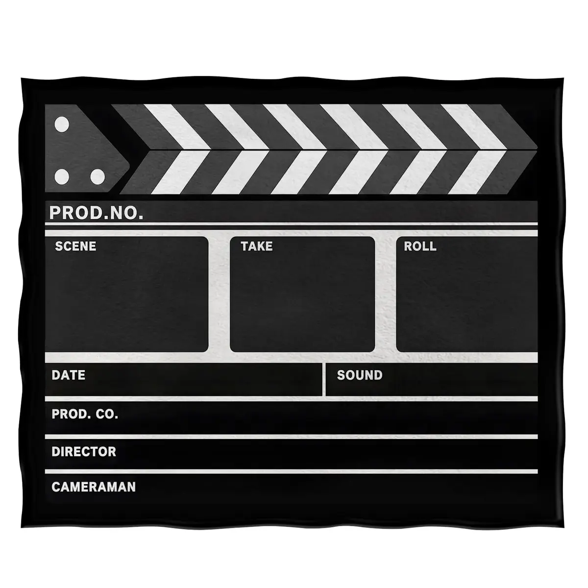 Jekeno Movie Gifts Blanket Clapperboard Throw Blanket 50x60 Inch | Movie Theater Theme Decor - view 3