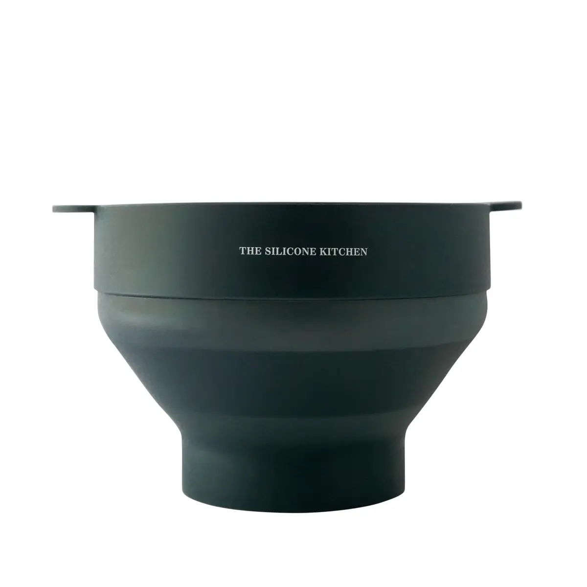 The Silicone Kitchen Silicone Microwave Popcorn Maker Collapsible Bowl | Non-Toxic, Dishwasher Safe, Dark Blue - view 2