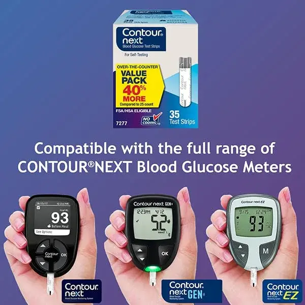 Ascensia CONTOUR NEXT Blood Glucose Diabetes Test Strips 35 Count | Proven Accuracy for Diabetes Management - view 4