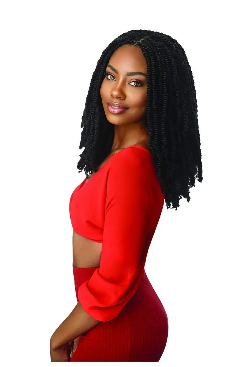 Outre Synthetic Braid Twisted Afro Twist 24" | Springy & Trendy Hair Extensions (24 Inch, 3-Pack) - view 3