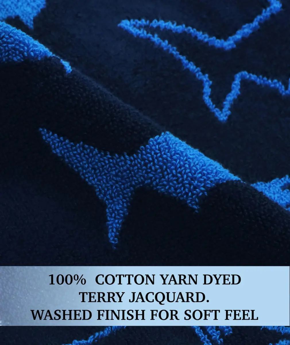 ORIGINAL KIDS Navy Blue Wash Cloth Set of 12 | 30cm x 30cm (12x12 Inch) 100% Cotton - view 5