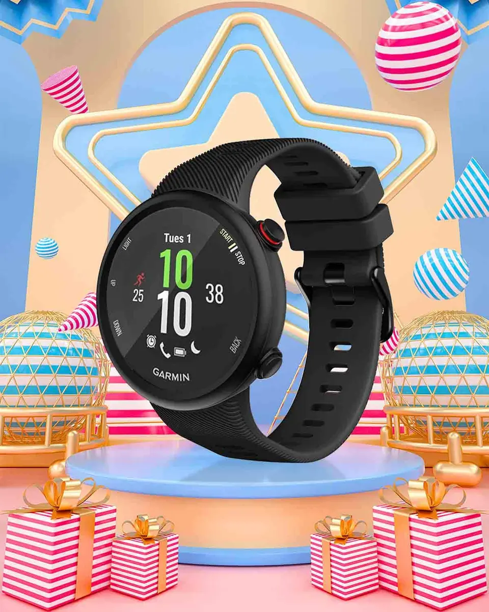 TopPerfekt Silicone Watch Band Compatible with Garmin Forerunner 45 and Swim 2 | Sport & Comfortable Fit (70-120 chars) - view 4