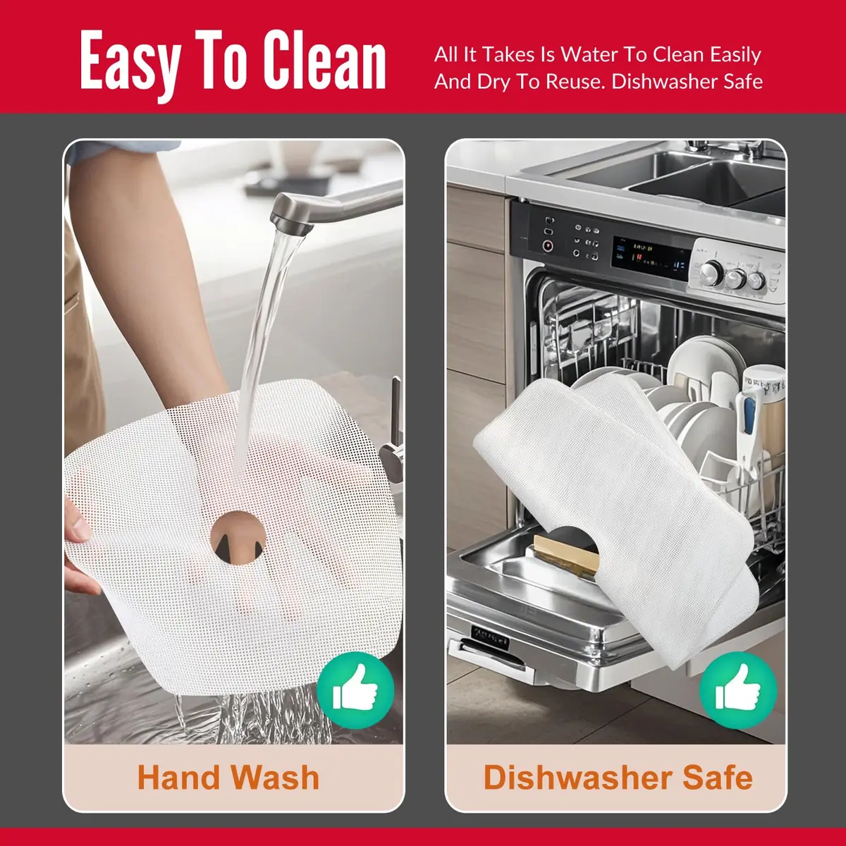 GUCUJI Pack of 5 Premium Non Stick Silicone Dehydrator Sheets for Nesco FD-80 & FD-80A | Food Grade Mesh - view 6