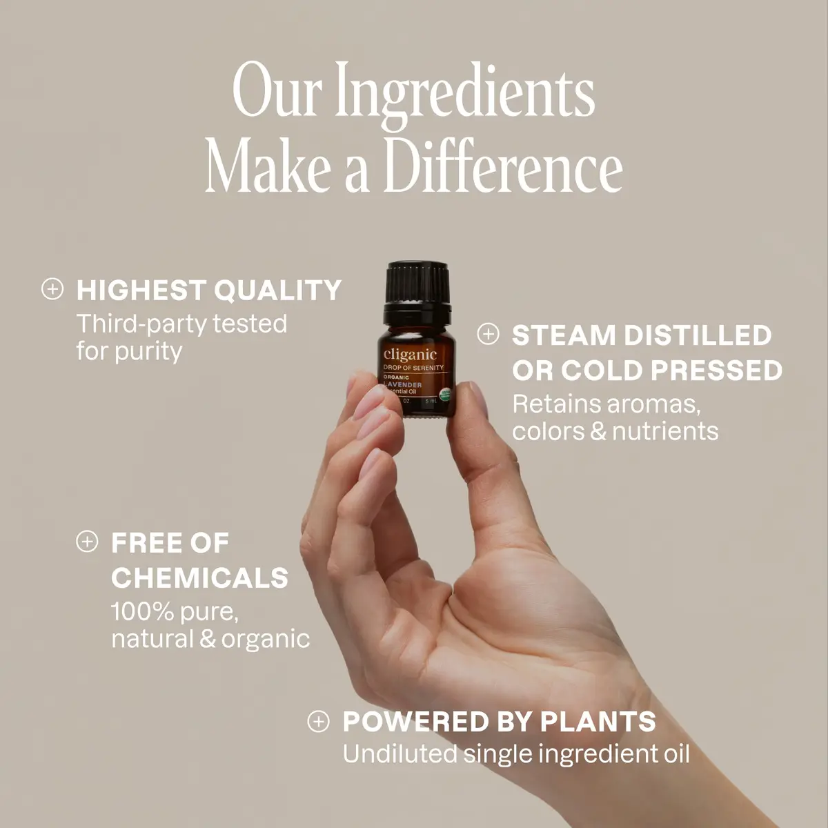 Cliganic Organic Essential Oils Set for Home Diffuser, 0.17 Fl Oz | USDA Certified, 100% Pure, Top 5 - view 9