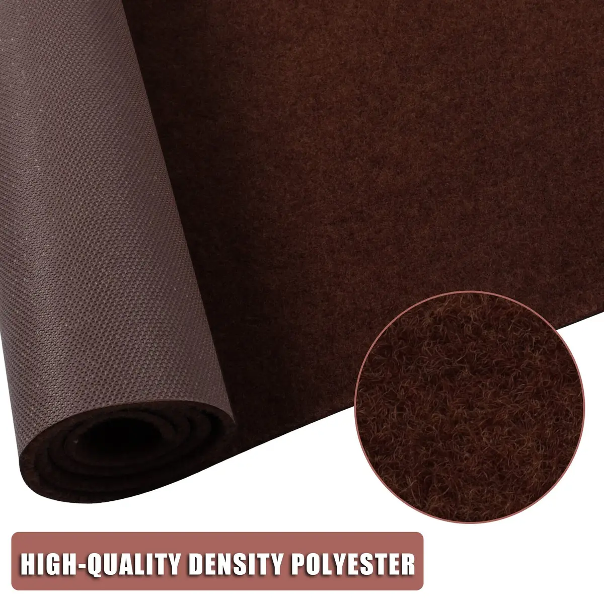 ZGR HOME&GARDEN Chocolate Brown Runner Rug 61cm (2 ft) x 183cm (6 ft) | Non-Slip Rubber Backing for Hallways & Kitchens - view 4