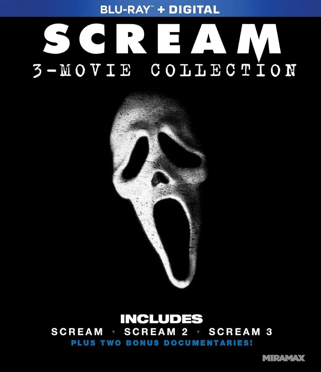 Paramount Scream 3 Movie Collection | Horror Trilogy on Blu-ray (3 Discs, Region 1, 111-117 min each) - main product image