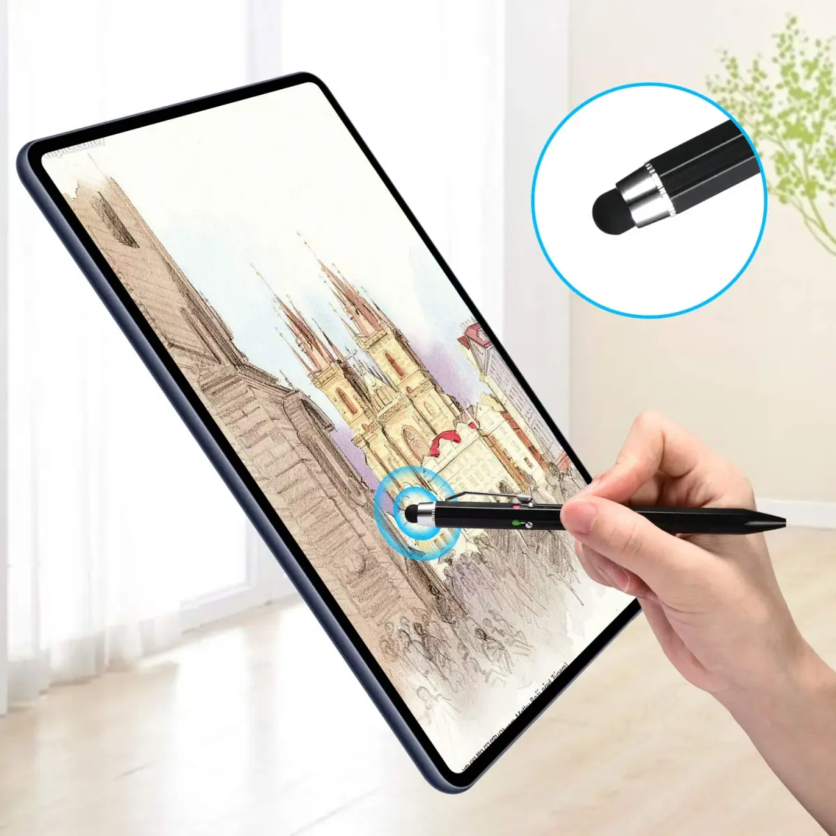 SMTTW 5-in-1 Stylus Pen & Multicolor Ballpoint Pen with Metal Gift Box | Smooth Ink Flow - view 6