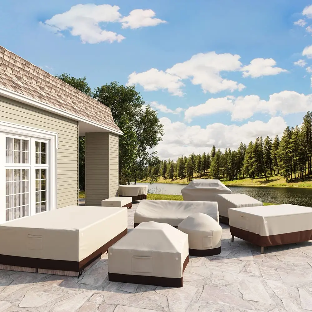 Tuyeho Heavy Duty 900D Outdoor Patio Furniture Set Cover 335cm x 213cm x 71cm | Waterproof & Windproof for All-Weather Protection - view 8