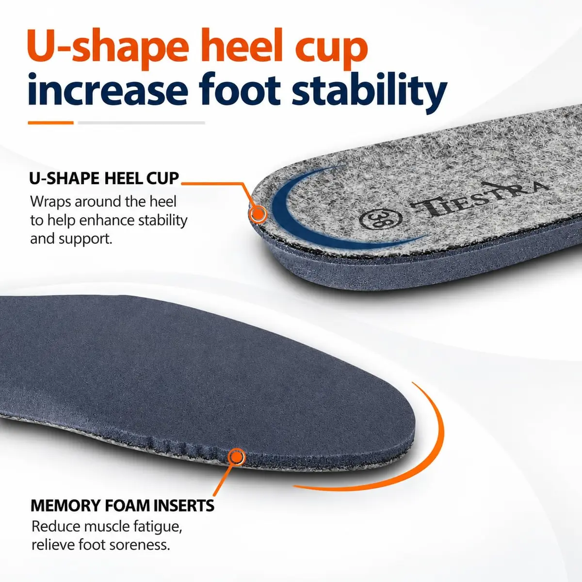 TIESTRA Merino Wool Insoles for Women Fur Comfort Warm Shoes Inserts Grey Eu38/Us7 | Natural Warmth & Breathability - view 6