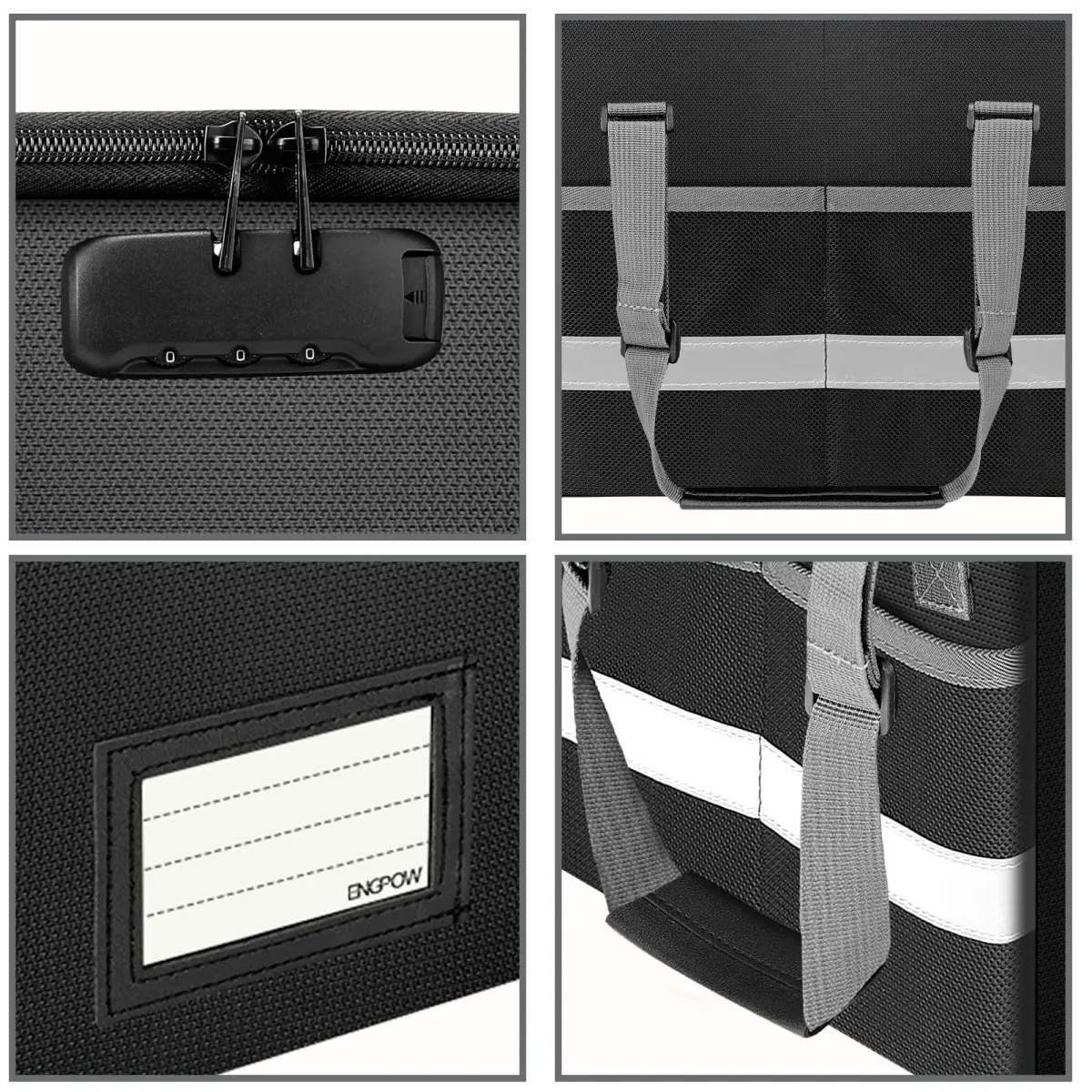 ENGPOW Fireproof Document Box with Lock, Collapsible File Organizer 33L (1.17 cu ft) | Secure Home Office Safe - view 9