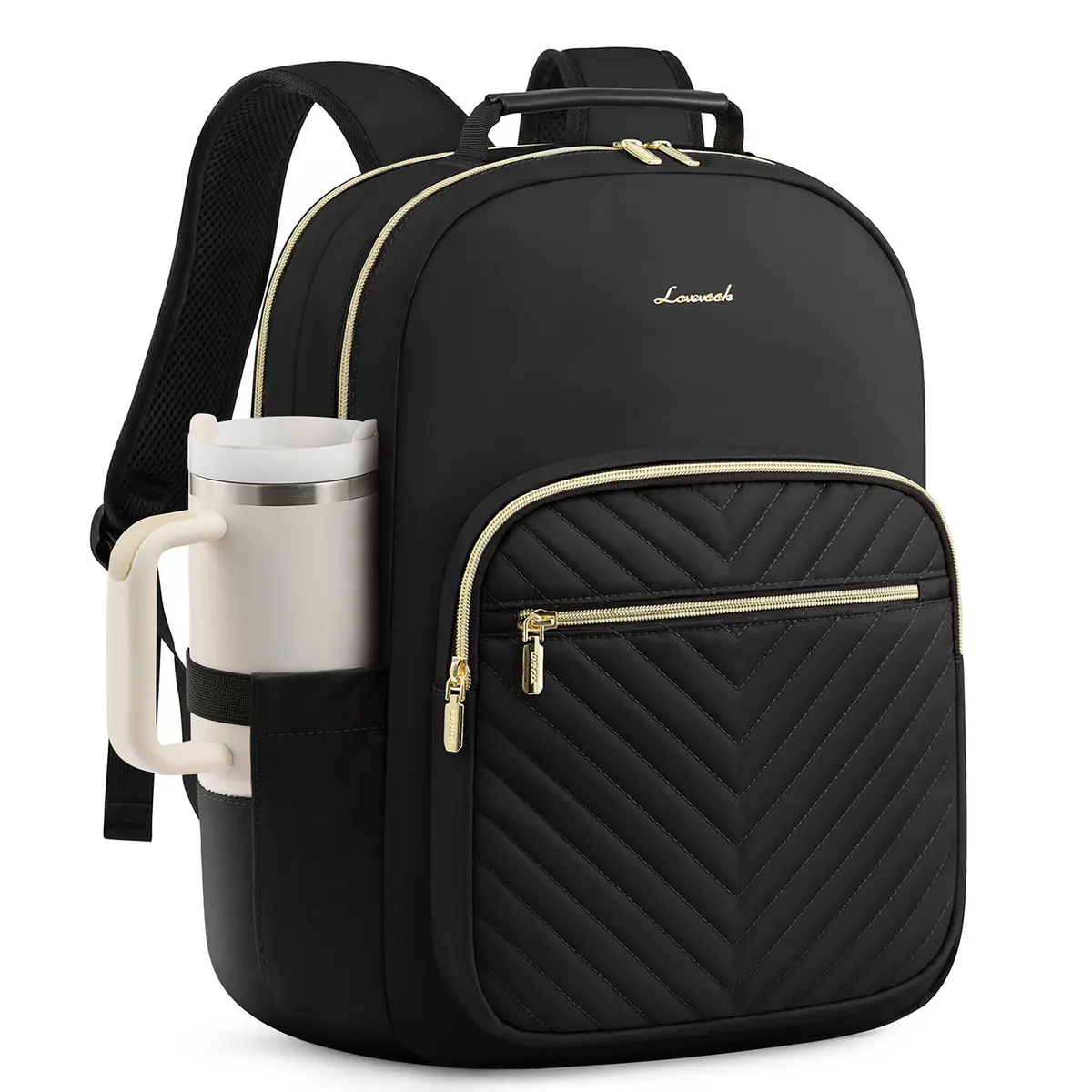LOVEVOOK 15.6 Inch Laptop Backpack Purse for Women | Water-Resistant, USB Port, Daypack for Work & Travel - main product image