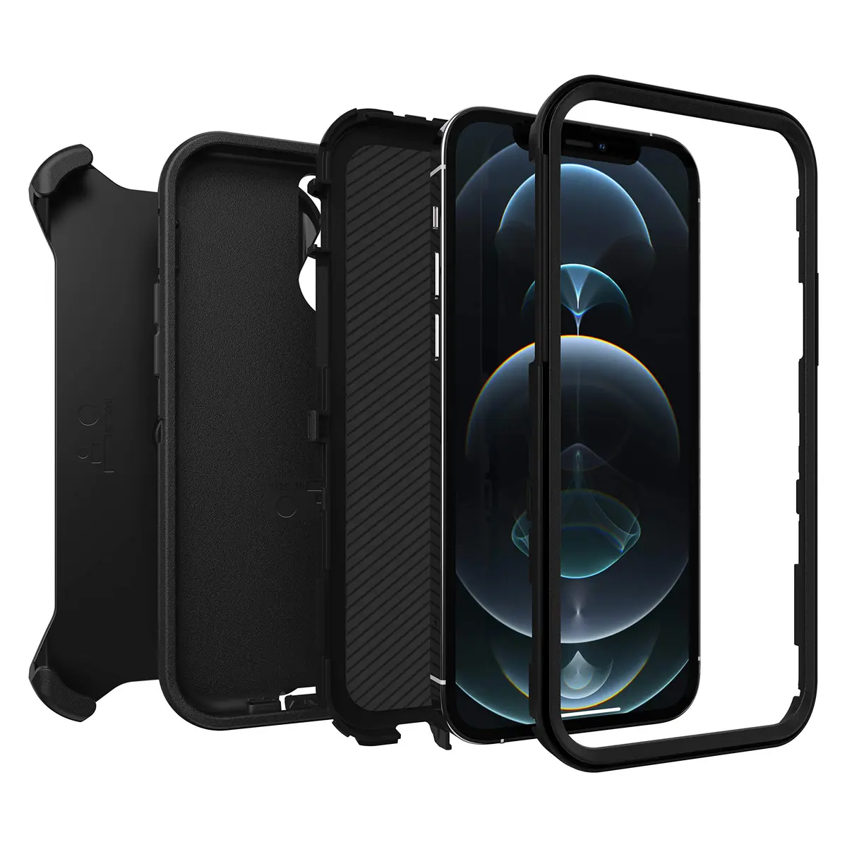 OtterBox Defender Series Case for iPhone 12 & 12 Pro Black | Rugged Drop & Port Protection - view 8