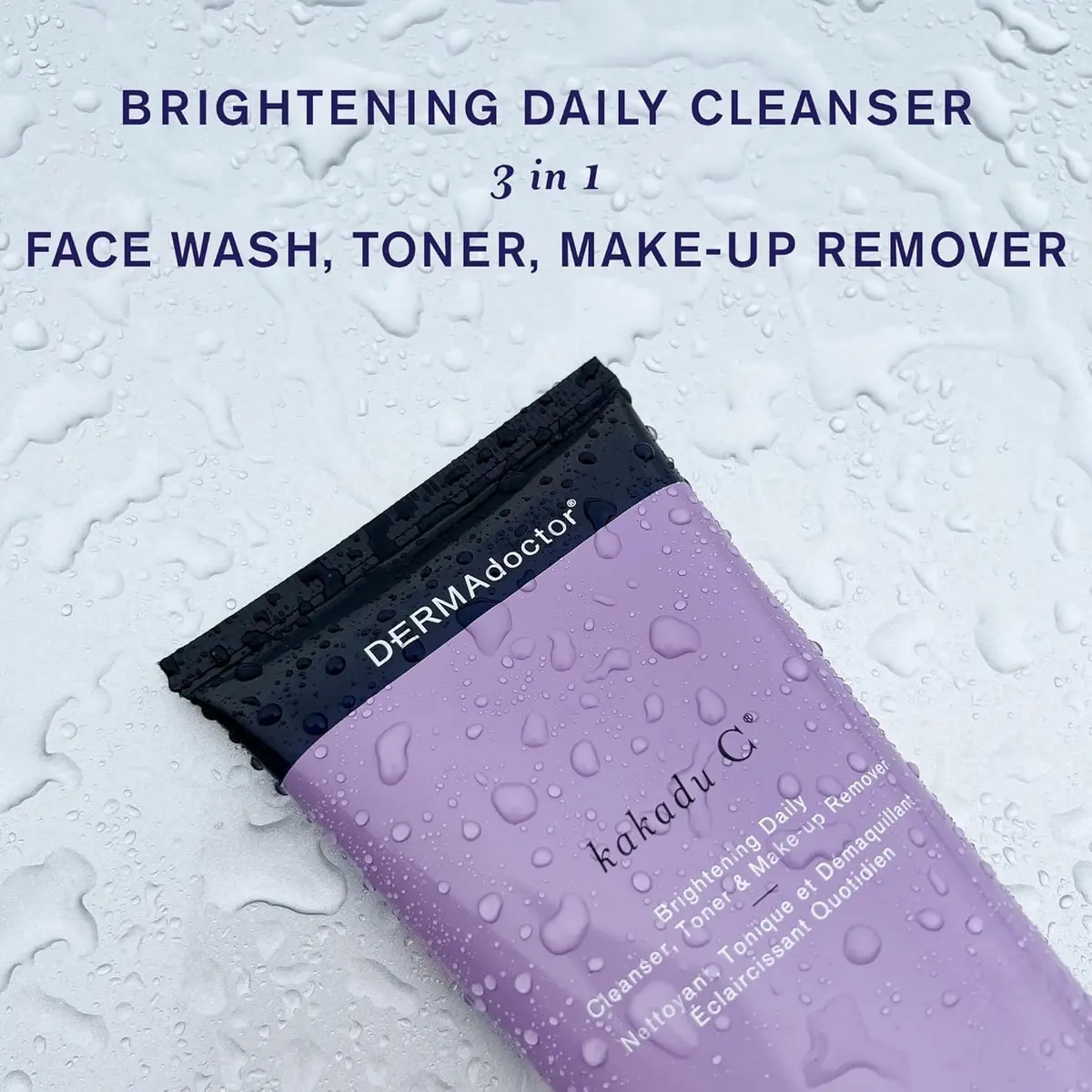 DERMAdoctor Vitamin C Face Wash, 2.37 oz | 3-in-1 Cleanser, Brightening & Hydrating - view 9