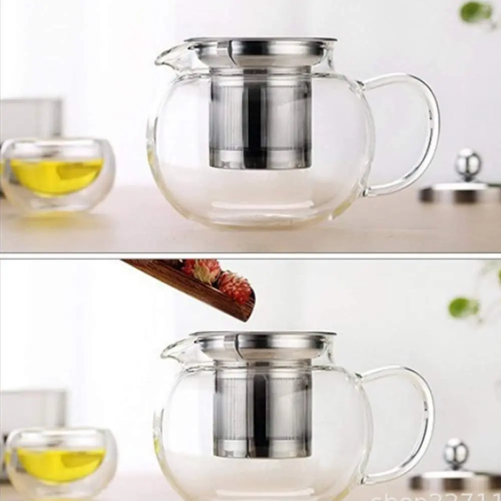 OUKEYI Thickened Borosilicate Glass Teapot with Stainless Steel Infuser, 950ml (32oz) | Stovetop Safe Loose Leaf Tea Brewer - view 5