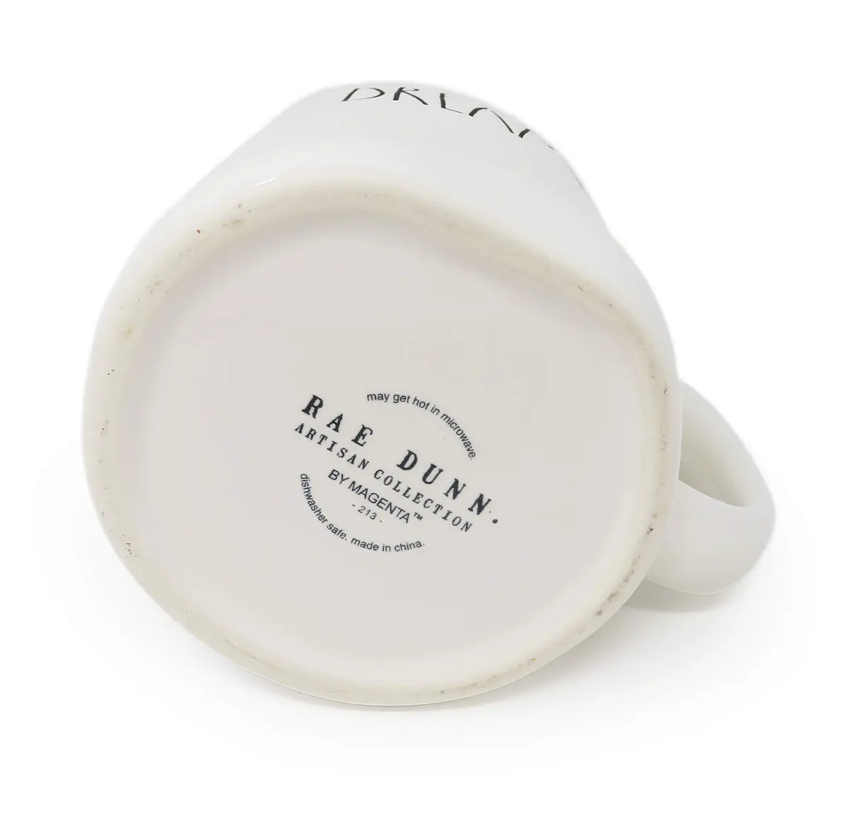 Rae Dunn by Magenta DREAMER Ceramic 16 Ounce Coffee Mug | Handcrafted Look with Unique Imperfections - view 2