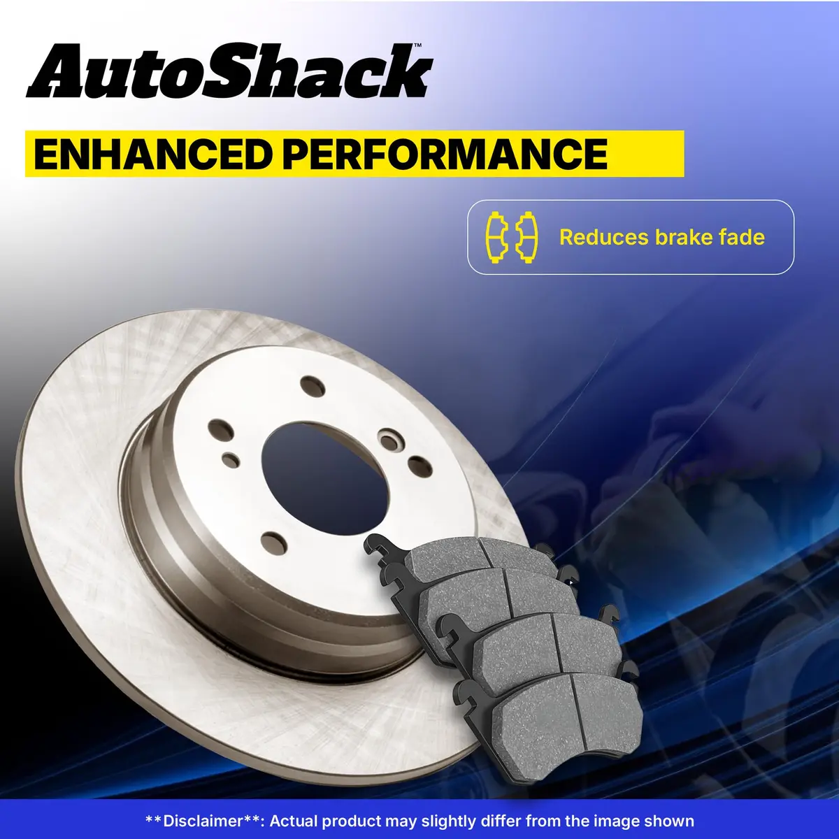 AutoShack Front Brake Rotors Vented 10.83" (275 mm) & Ceramic Pads | Reliable Brake Kit for Toyota & Scion - view 6