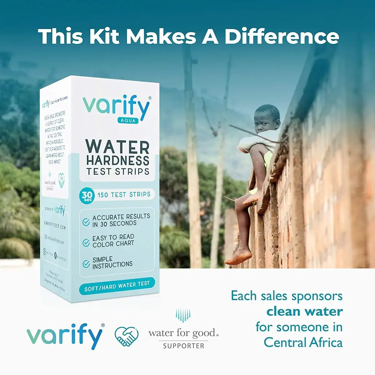 VARIFY Water Hardness Test Kit 150 Strips | Test Drinking Water, Wells, Pools, Spas - view 7