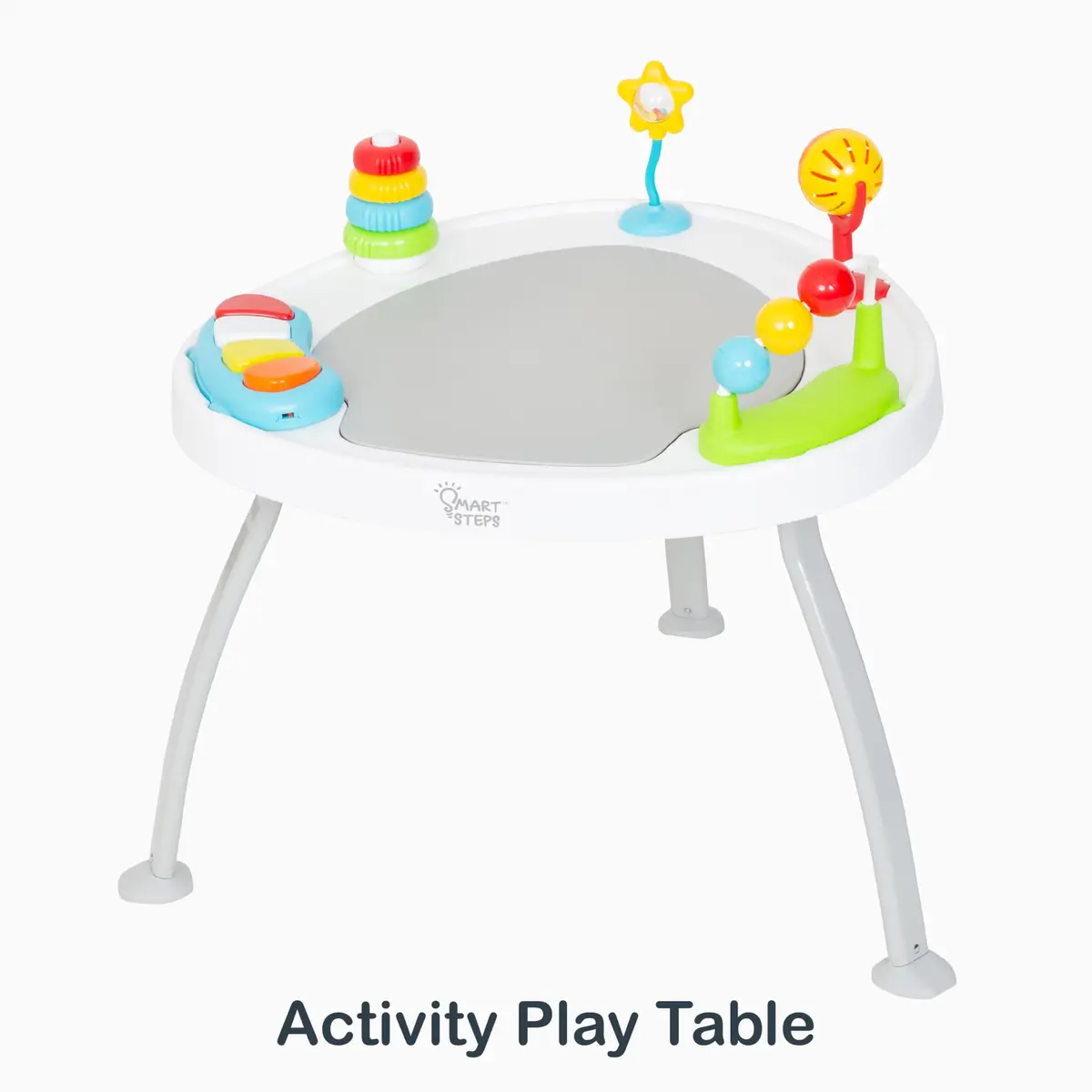 Smart Steps Bounce N’ Play 3-in-1 Activity Center, Woodland Walk | Converts to Flat Table, 360° Seat, Removable Toys - view 5