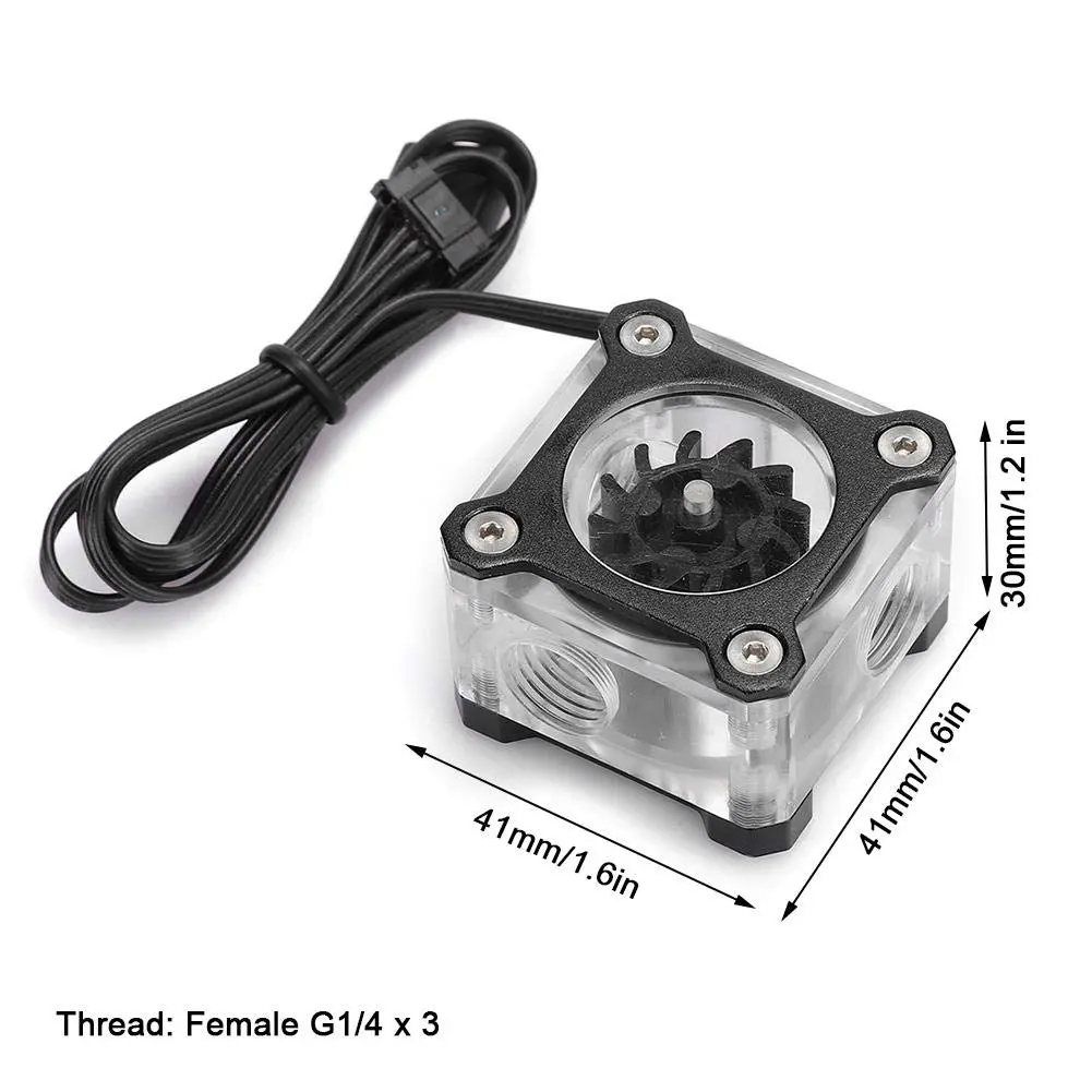 Tangxi Water Flow Meter for PC G1/4 Acrylic Impeller Water Cooling System | Visual Flow Indicator, Sealing Ring, Durable Material - view 5