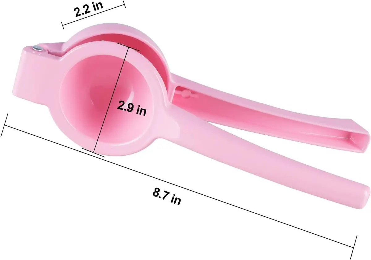 YI LIGHTING Metal Manual Citrus Lemon Lime Squeezer Juicer, Fruit Juicer, Metal, Kitchen Tool (Pink) | Efficient Extraction - main product image