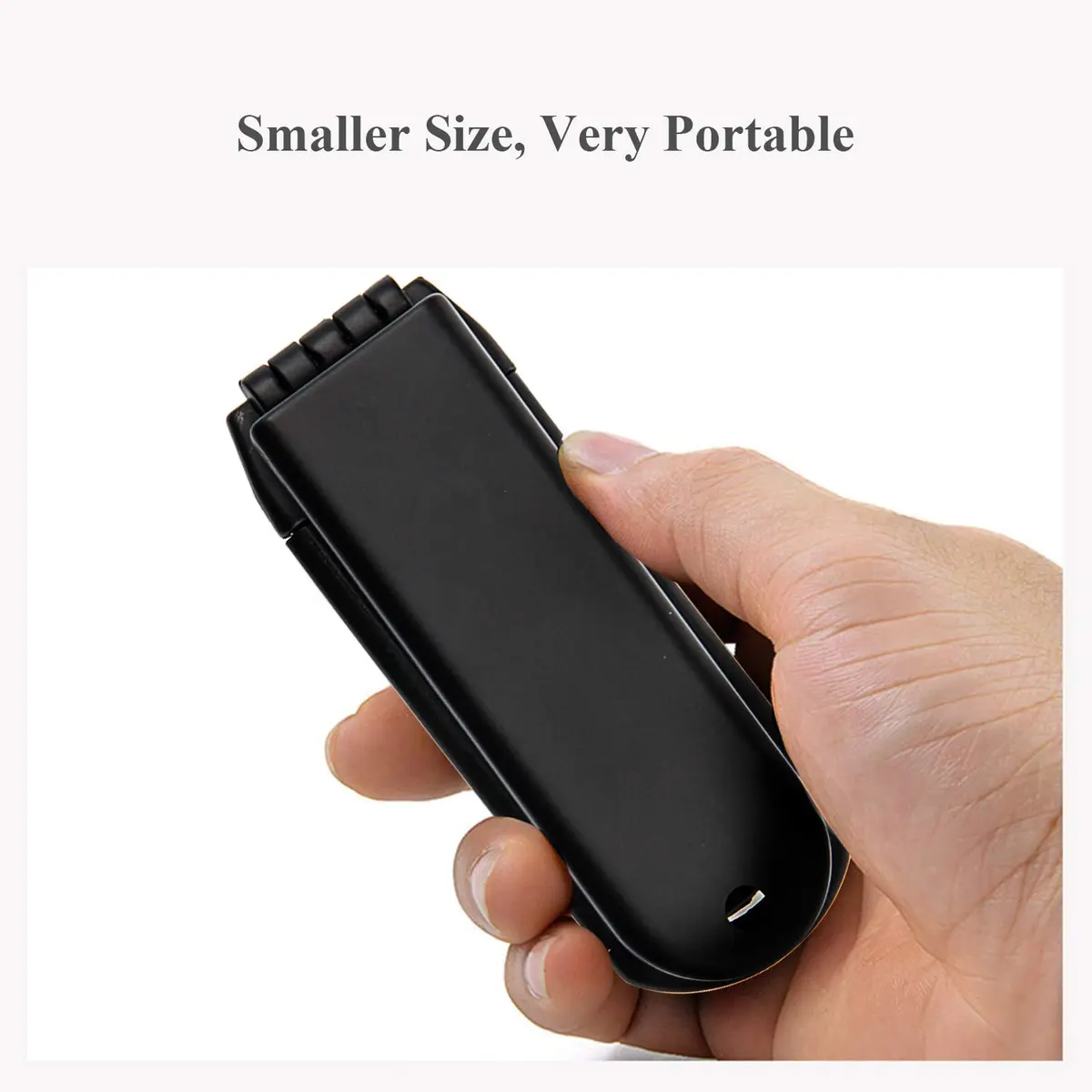 Ancable Travel Hair Brush for Women, Mini Folding Hair Brush for Wet & Dry, Ultrasoft Small Pocket Mirror Brush for All Hair Types, Black - view 4