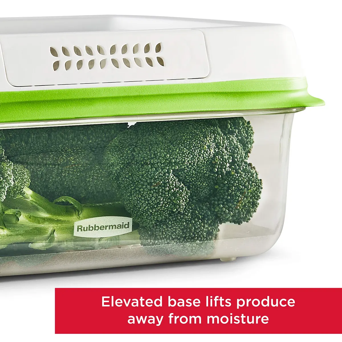 Rubbermaid FreshWorks Produce Saver Food Storage Containers, 4-Piece Set, 2.67L (11.3 Cup) & 5.35L (18.1 Cup) | Keeps Produce Fresher Longer with FreshVent Technology - view 3