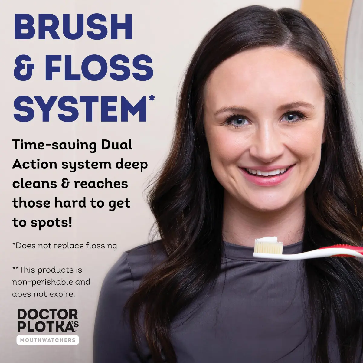 MOUTHWATCHERS Soft Flossing Manual Toothbrush Family Pack, 4 Count | Dentist-Designed for Deep Clean - view 3