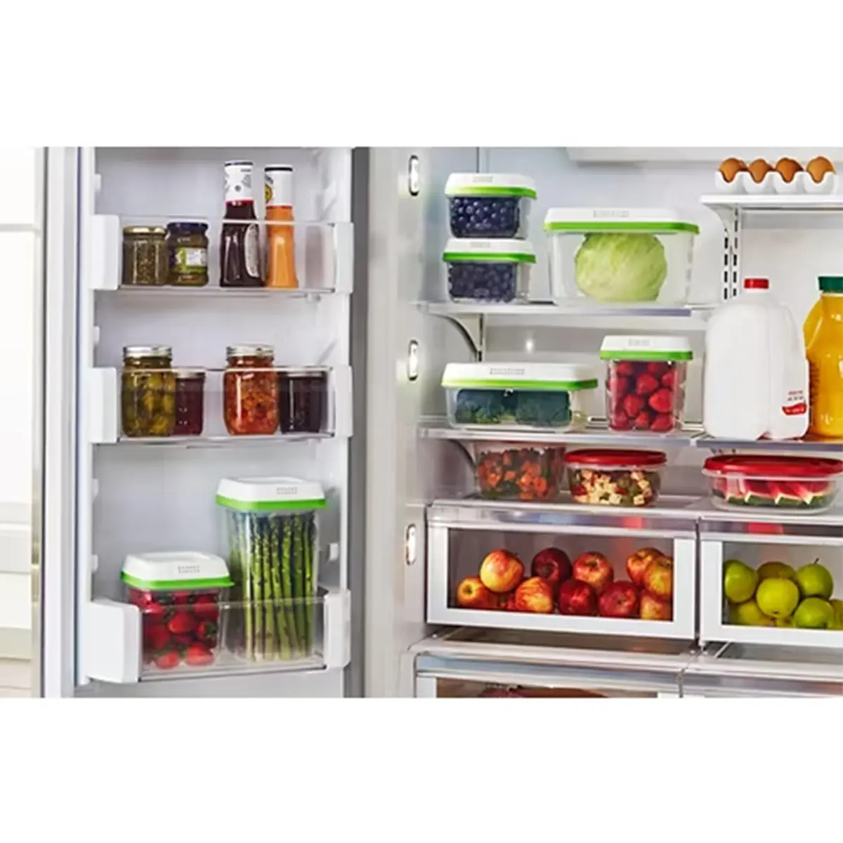 Rubbermaid FreshWorks Produce Containers, Medium/Large, 6-Piece Set | Keeps Produce Fresher Longer - view 7