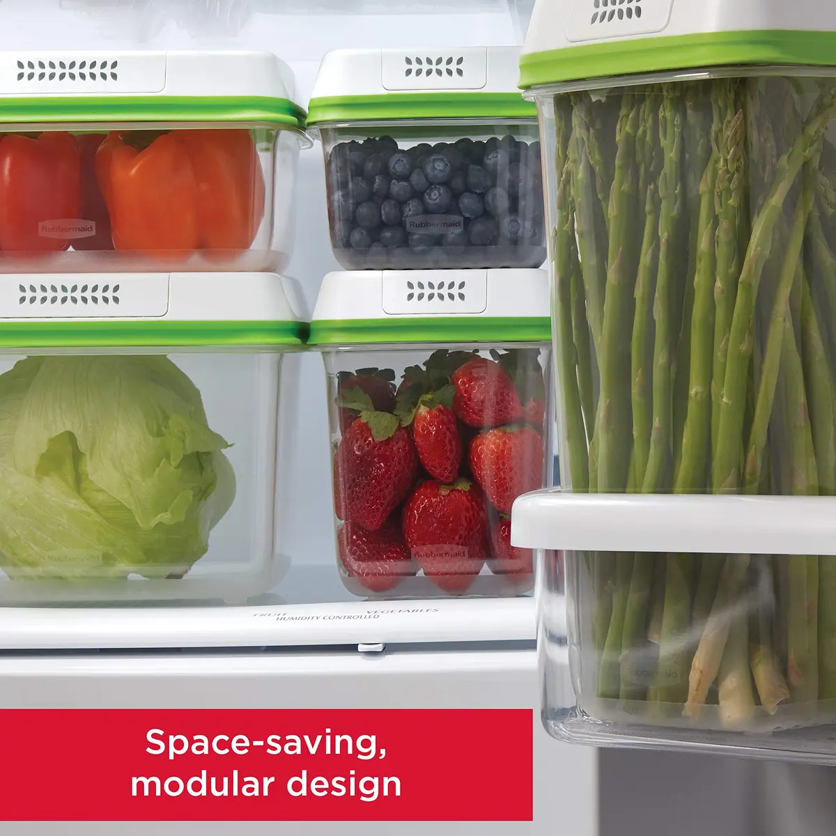 Rubbermaid FreshWorks Produce Saver 2 Pack | Keeps Fruits & Veggies Fresher Longer - view 5