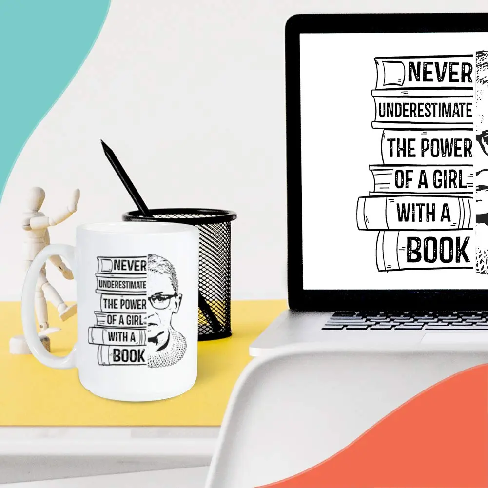 Bubble Hugs Bookworm Mug 15oz | Bookish Coffee Mug for Readers & Book Clubs - view 6
