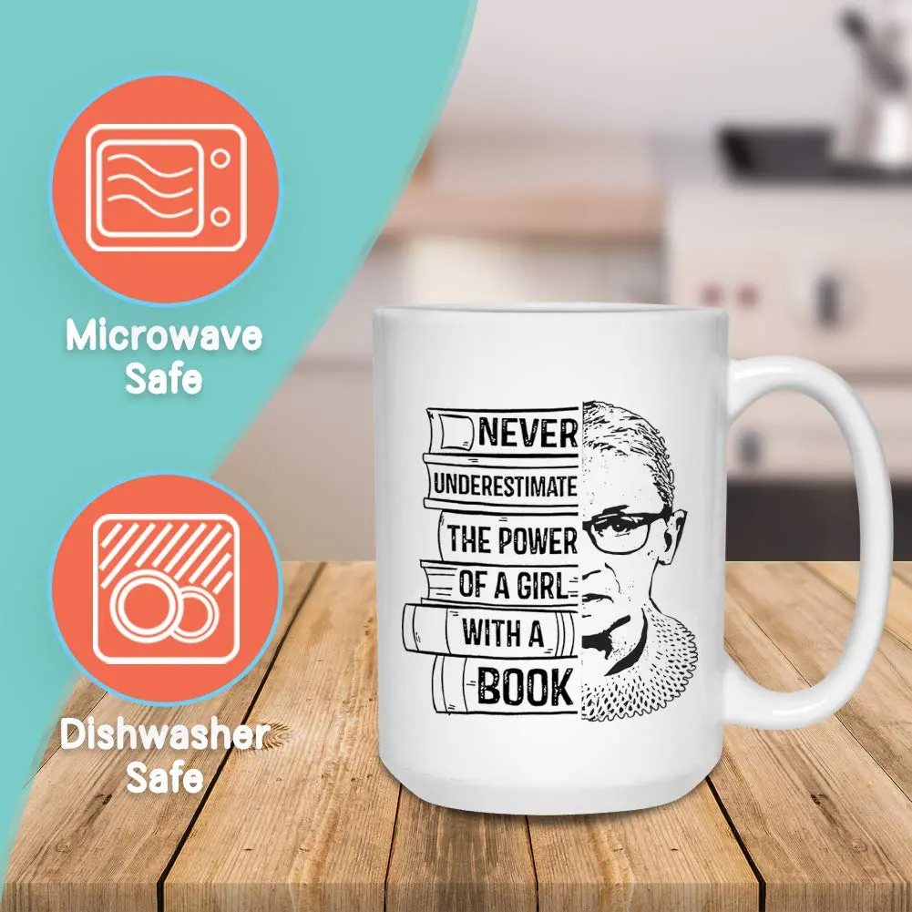 Bubble Hugs Bookworm Mug 15oz | Bookish Coffee Mug for Readers & Book Clubs - view 2