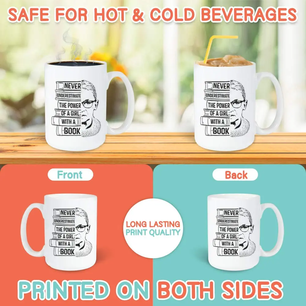 Bubble Hugs Bookworm Mug 15oz | Bookish Coffee Mug for Readers & Book Clubs - view 3