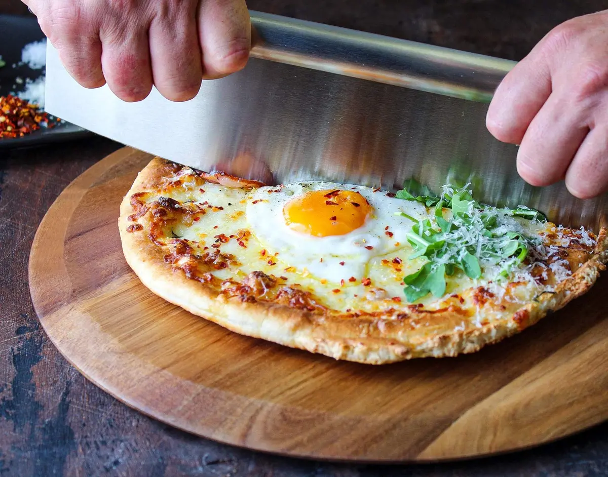 dylan n duke Premium Acacia Pizza Peel (Extra Large) 14" W x16" L | Gourmet Wooden Paddle for Pizza - view 3