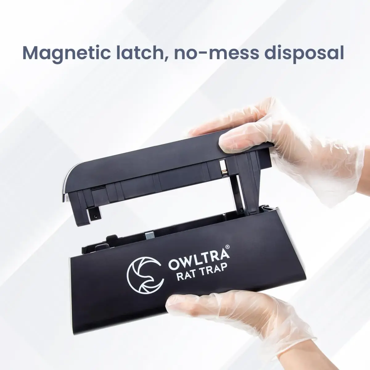 OWLTRA OW-1 Electric Rat Trap with Pet-Safe Trigger | 10.39 cm (4.09 in) x 12.80 cm (5.04 in) x 27.79 cm (10.94 in) - view 4