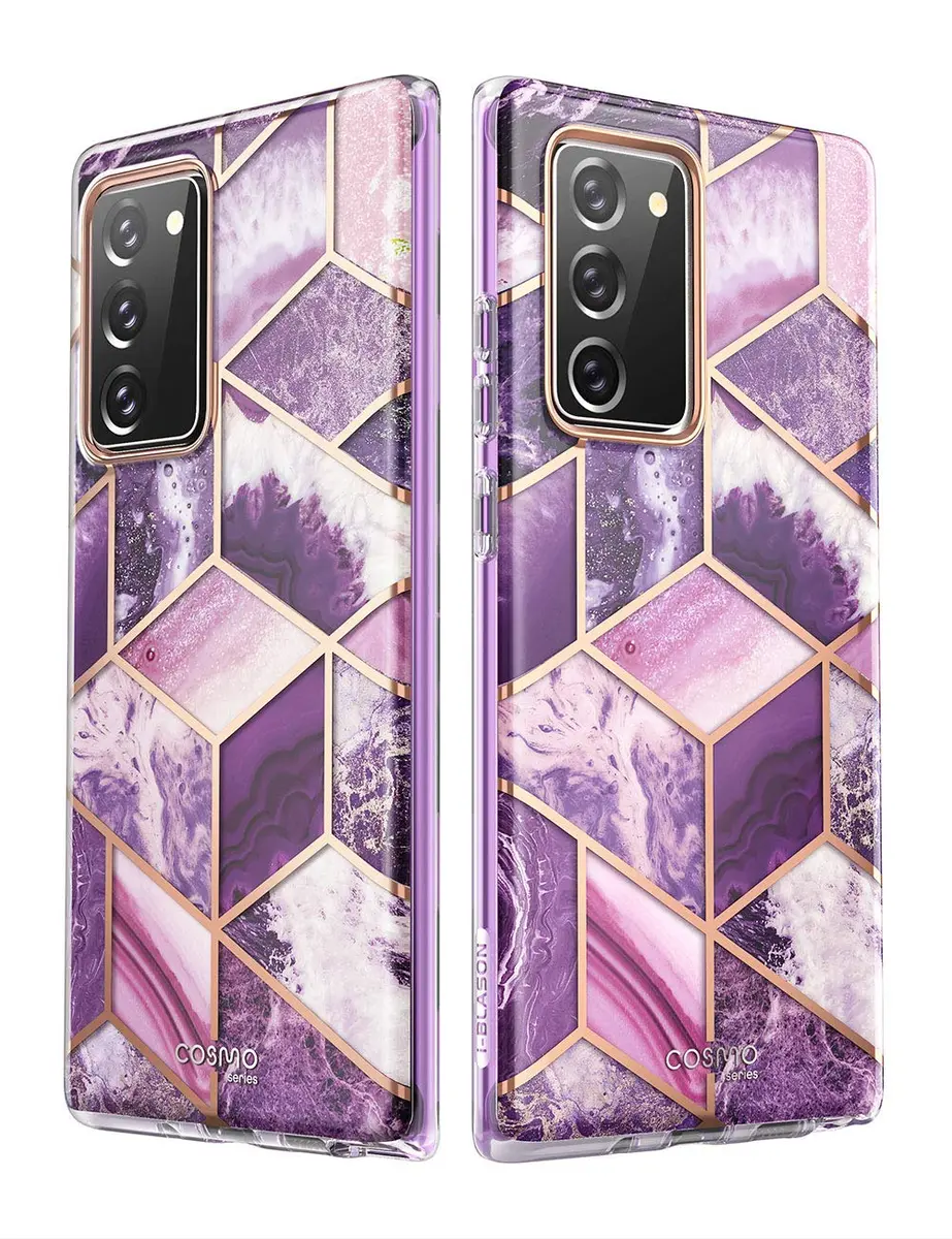 i-Blason Cosmo Series Case for Galaxy Note 20 5G 6.7 in | Marble Purple, Drop Tested - view 7