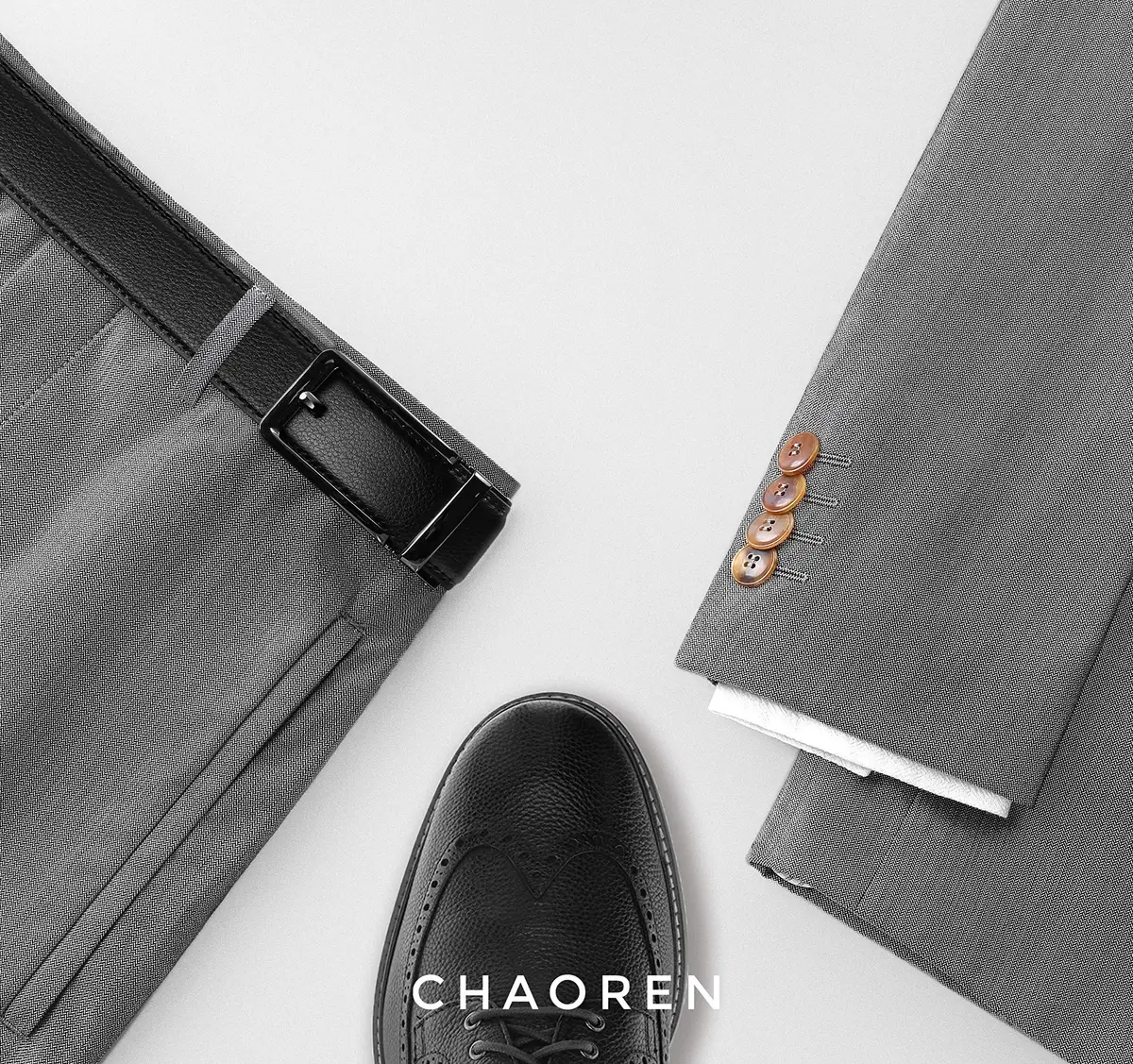 CHAOREN Leather Ratchet Belt for Men - 1 3/8" Adjustable Waist 32"-38" | Trim to Fit, Scratch Resistant Buckle - view 5