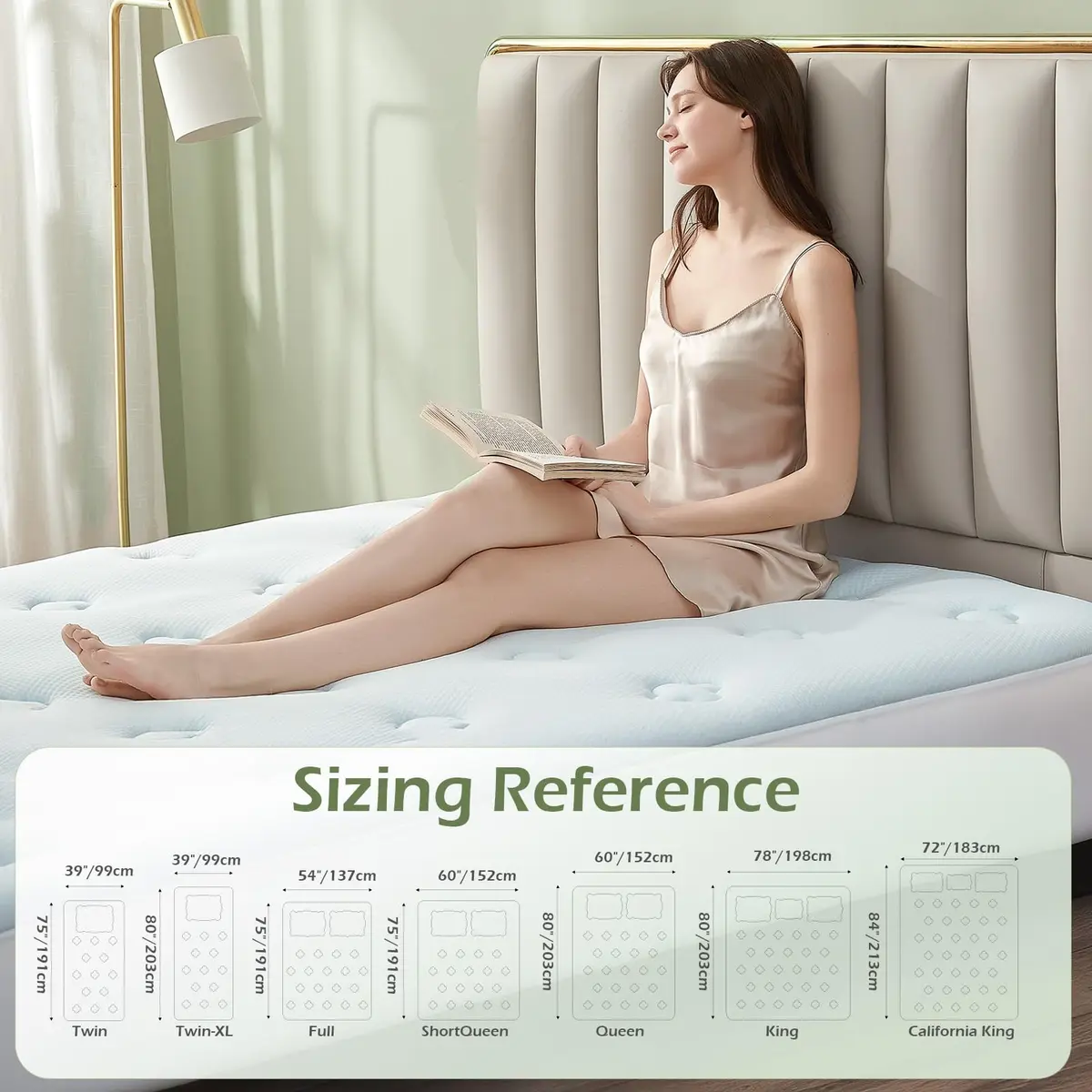 Hansleep Gel Memory Foam Mattress Topper Pad 38.1cm (15 Inch) Deep Pocket | Breathable Cooling Comfort for California King Beds - view 6