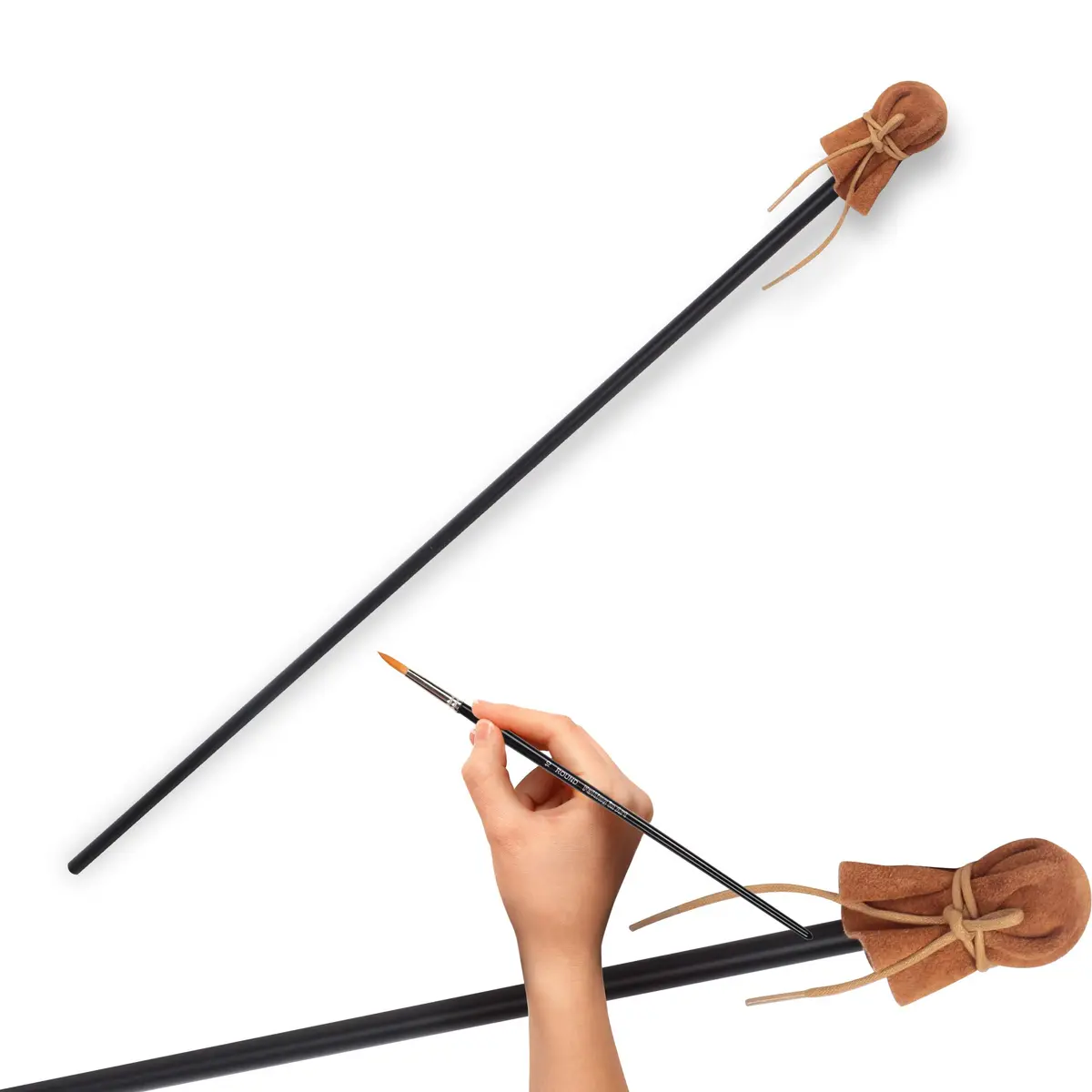 Falling in Art Mahl Stick for Steadying Painters Hand | Aluminum Artist Support Tool 33 6/7 Inches - main product image