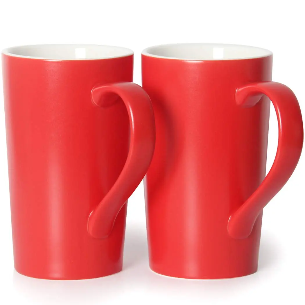 Smilatte 20 oz Large Coffee Mugs Set of 2 | Durable Ceramic Drinkware for Dad Men - main product image