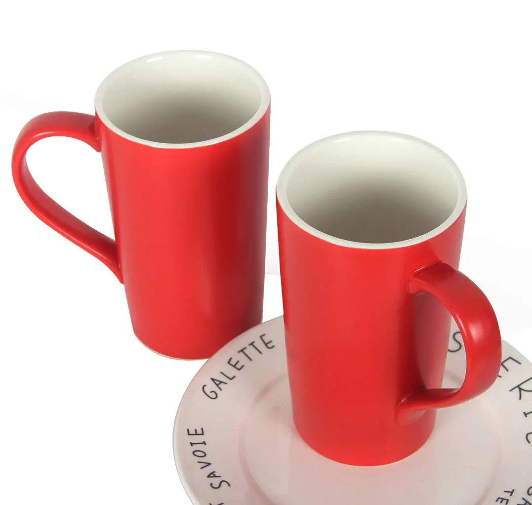 Smilatte 20 oz Large Coffee Mugs Set of 2 | Durable Ceramic Drinkware for Dad Men - view 5