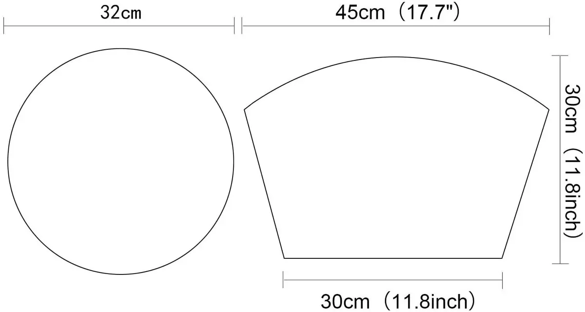 SHACOS Gold Wedge Placemats Set of 4 | 45.5 x 30 cm (17.7 x 11.8 inches) - view 5